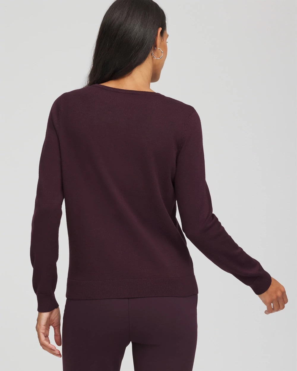 Chico's Embellished Crewneck Cardigan