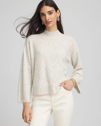 Chico's Cashmere Mockneck Sweater