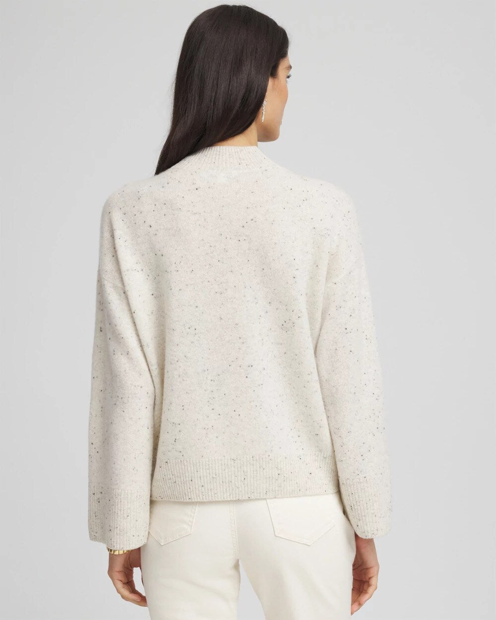 Chico's Cashmere Mockneck Sweater