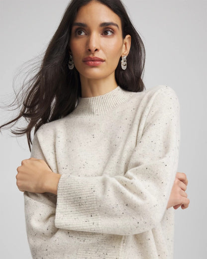 Chico's Cashmere Mockneck Sweater
