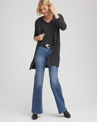 Chico's Relaxed V-Neck Cashmere Sweater