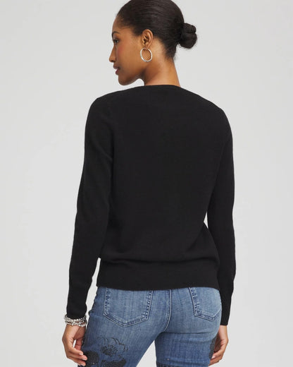 Chico's Relaxed V-Neck Cashmere Sweater