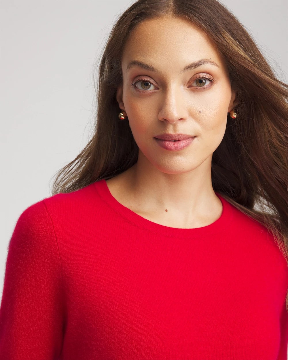 Chico's Crewneck Cashmere Pullover Sweater