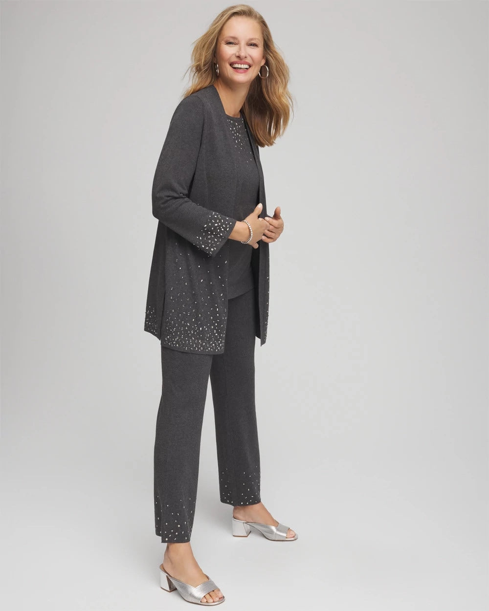 Chico's Travelers™ Rhinestone Cardigan
