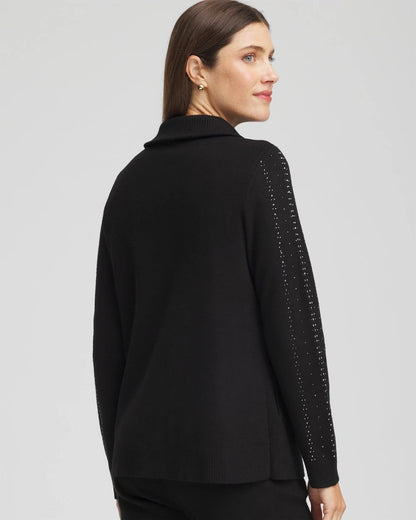 Chico's Zenergy® Luxe Diamante Zip Cardigan