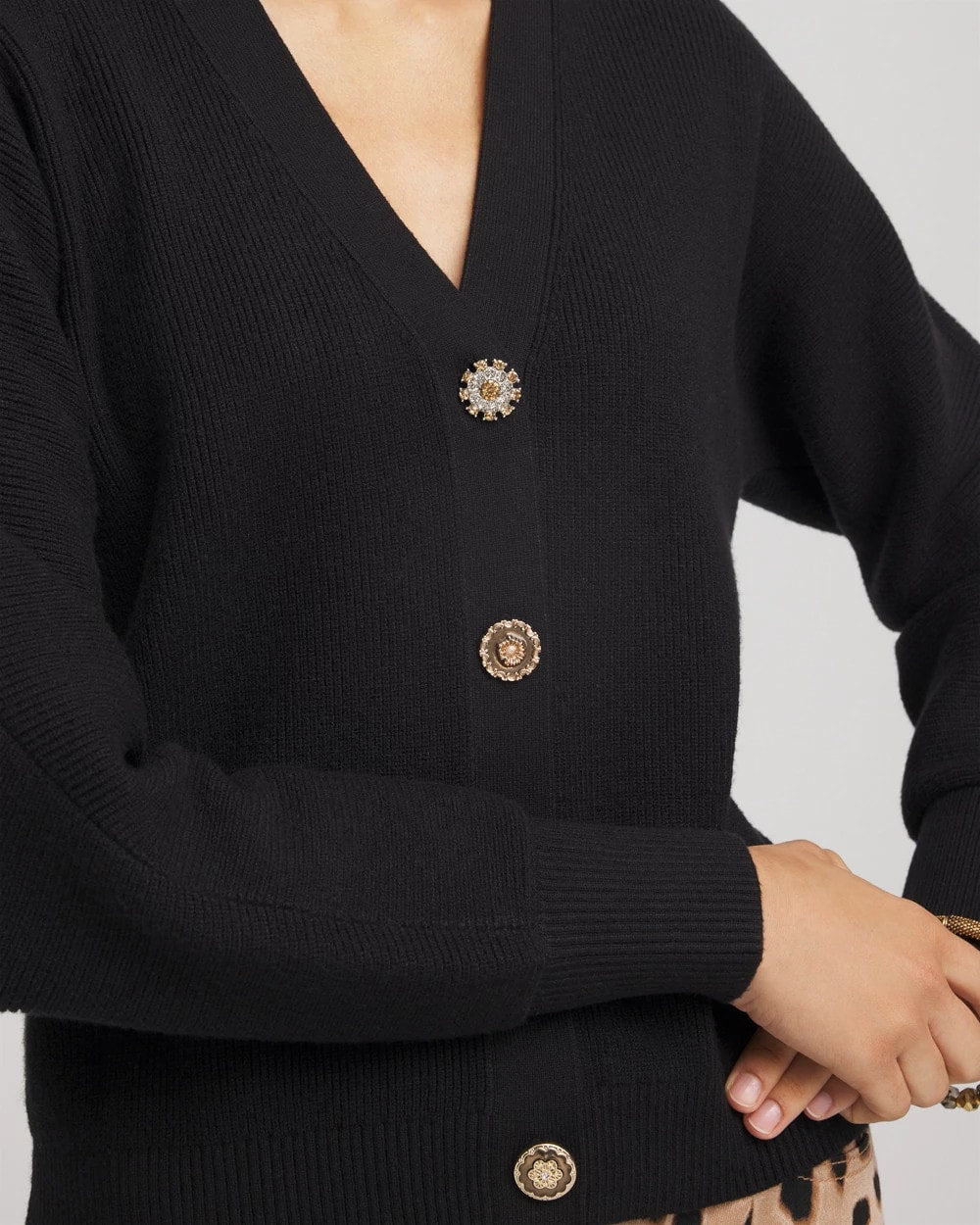 Chico's Relaxed-Fit Button-Front Cardigan