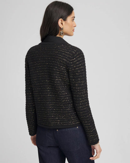 Chico's Shine Cropped Cardigan