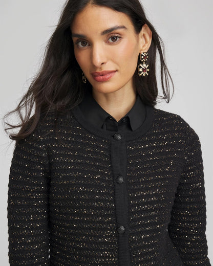 Chico's Shine Cropped Cardigan