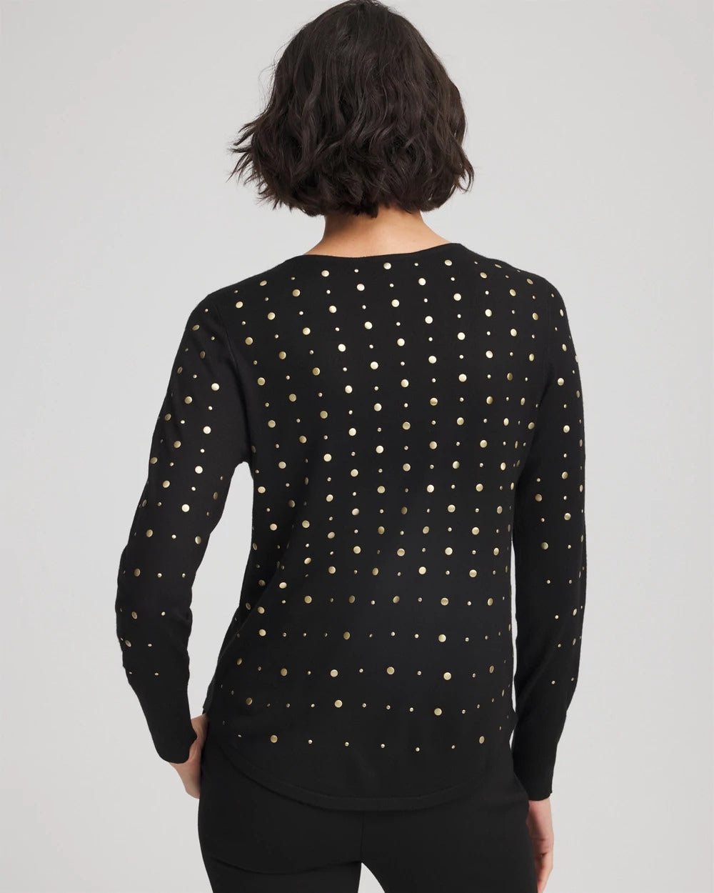 Chico's Ella Embellished Pullover Sweater