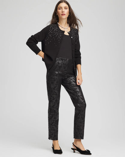 Chico's Ombré Rhinestone Cardigan