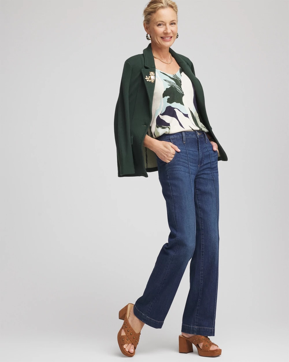 Chico's Ella La Fleur Pullover Sweater