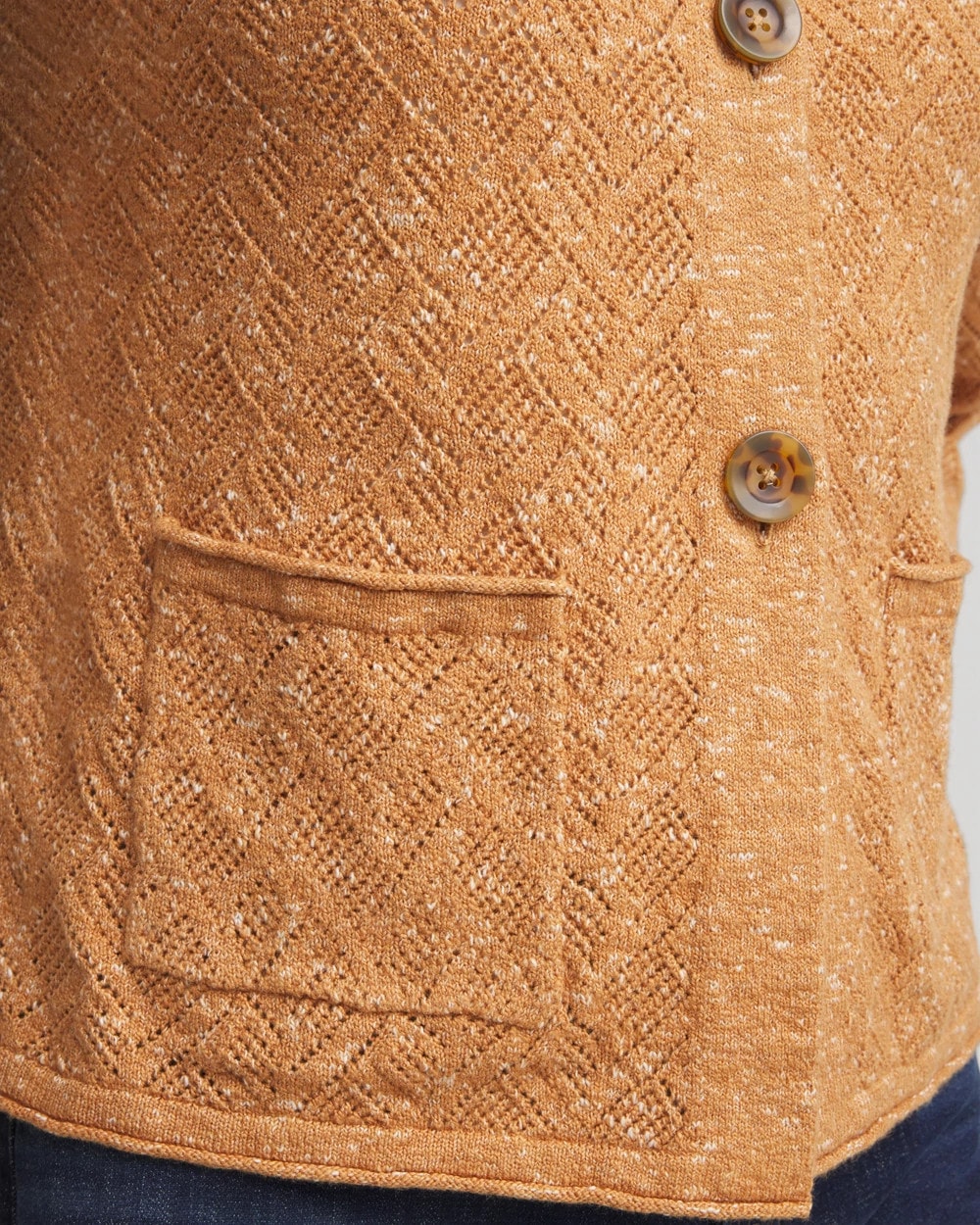 Chico's Tweed Cropped Sweater
