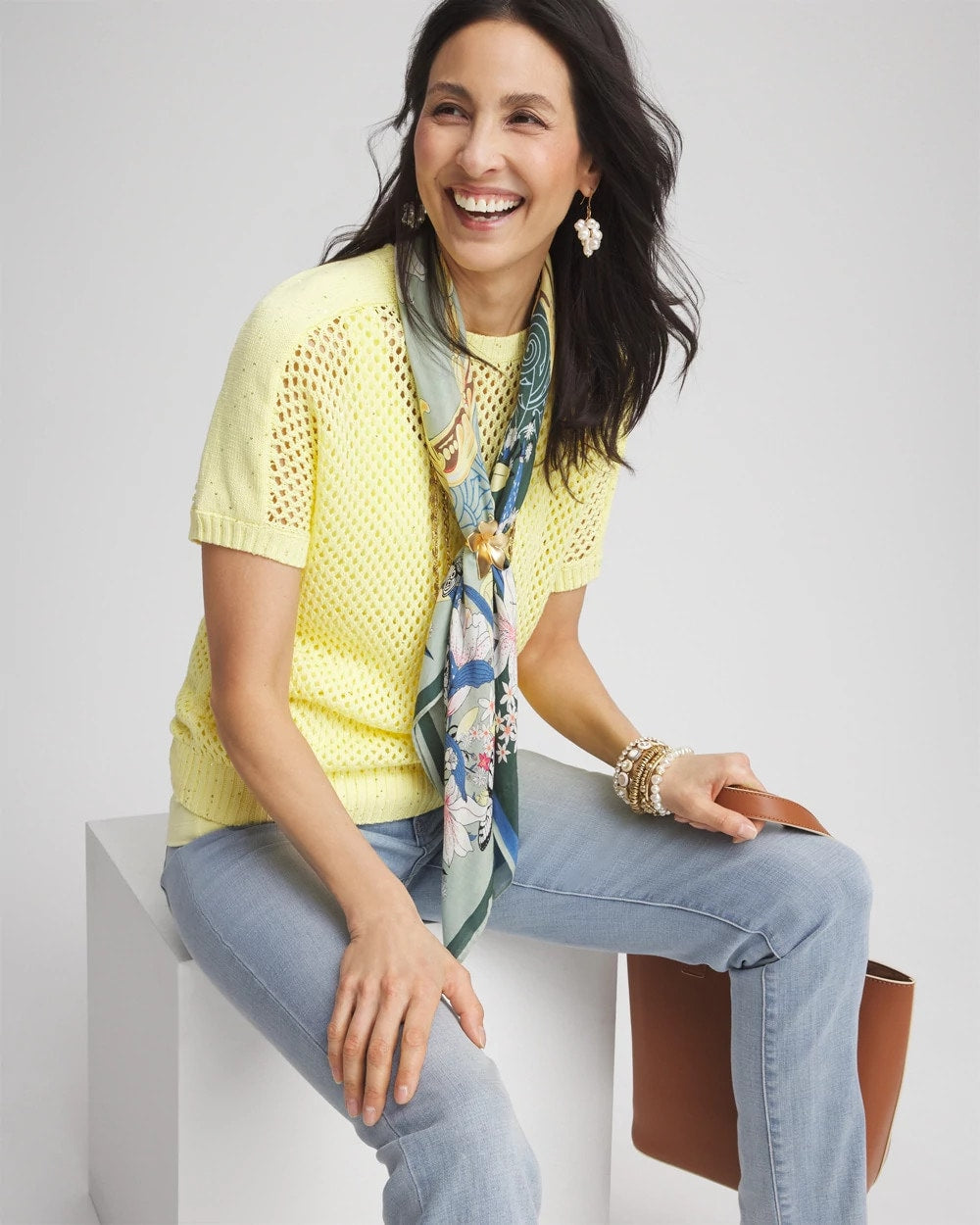 Chico's Dolman Sleeved Sweater Tee