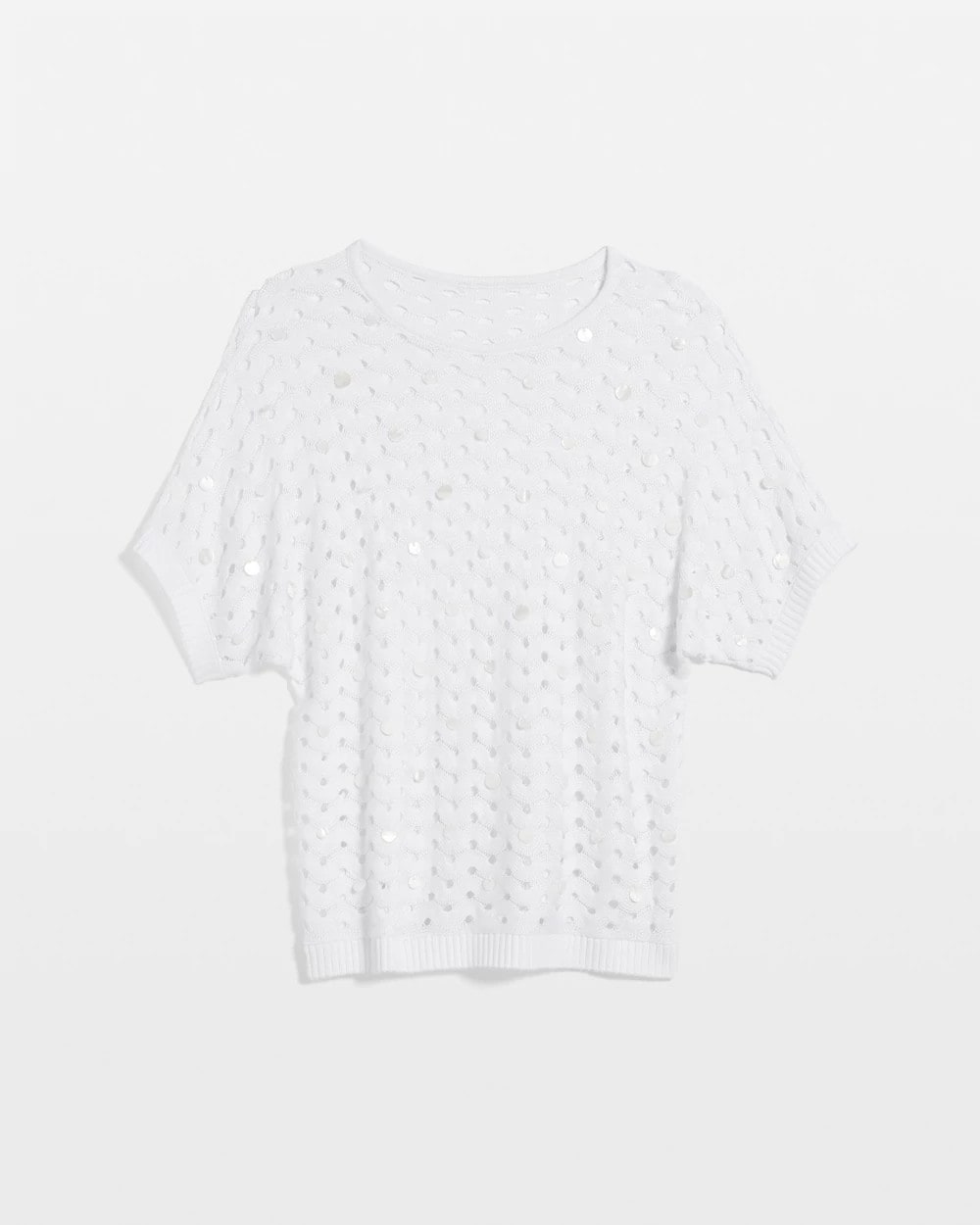Chico's Dolman Pointelle Sweater