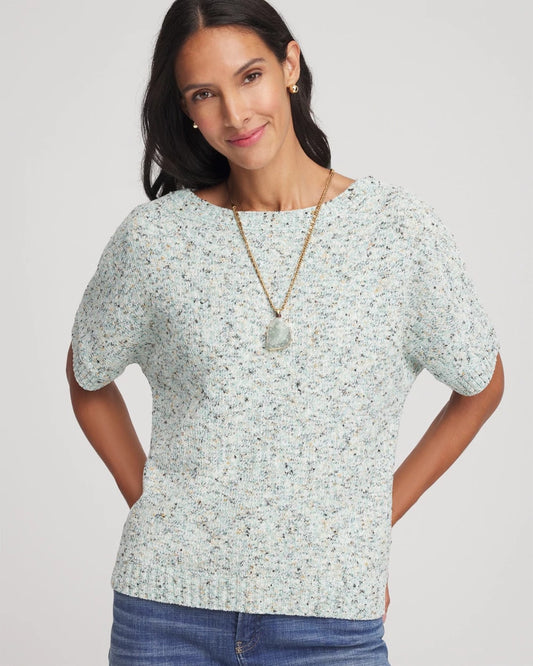 Chico's Textured Dolman Pullover Sweater