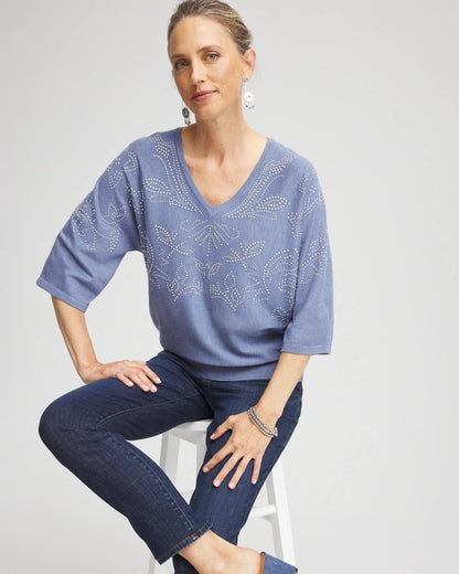 Chico's Dolman V-Neck Sweater