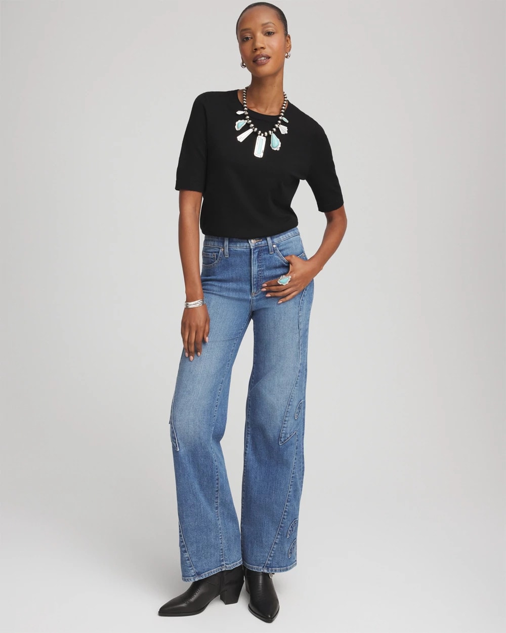 Chico's Ella Classic-Fit Sweater Tee