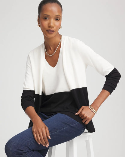 Chico's Colorblock V-neck Sweater Tank