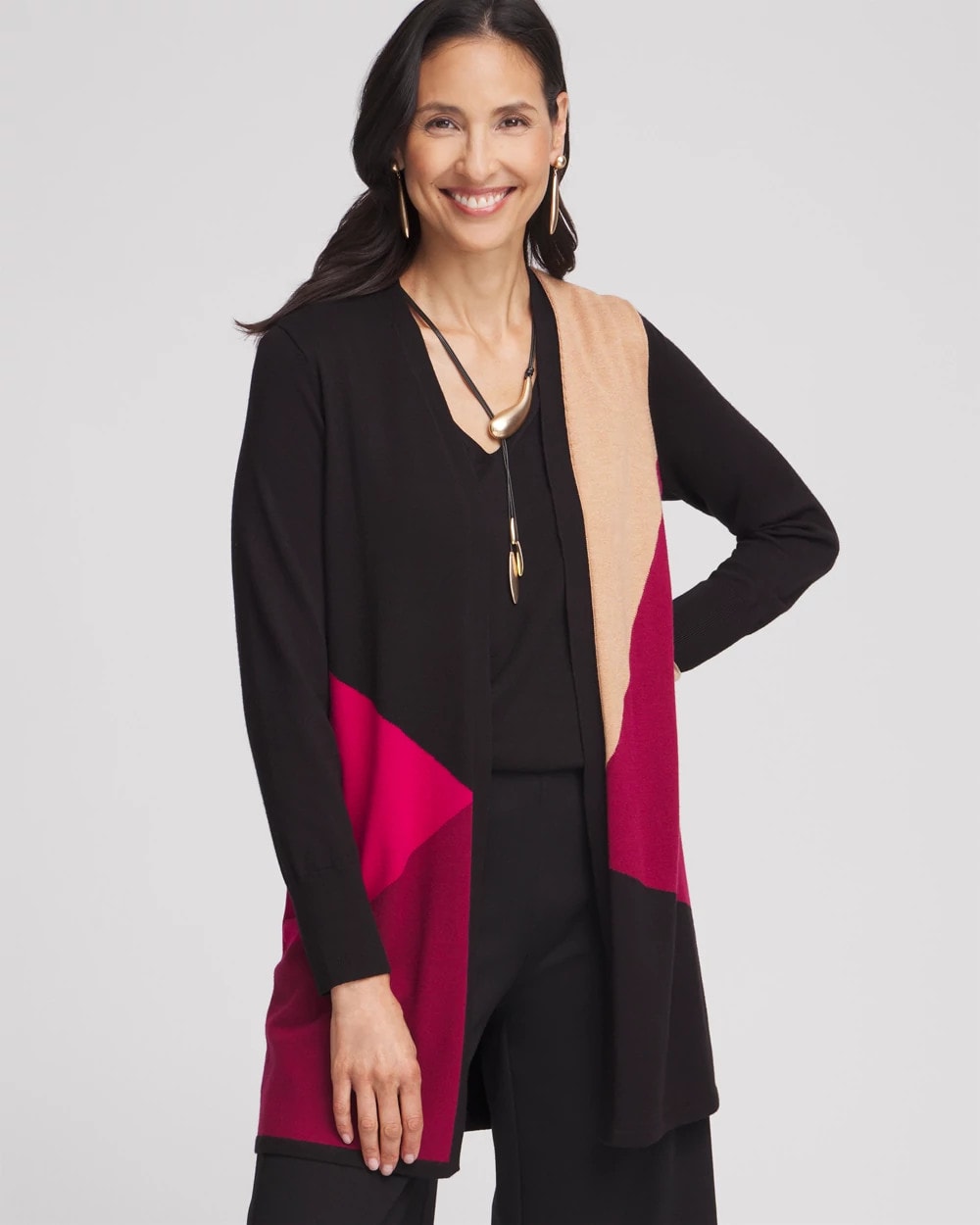 Chico's Colorblock Cardigan