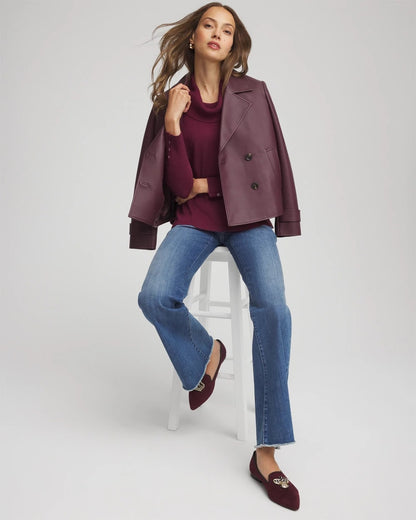 Chico's Cowlneck Long-Sleeved Sweater