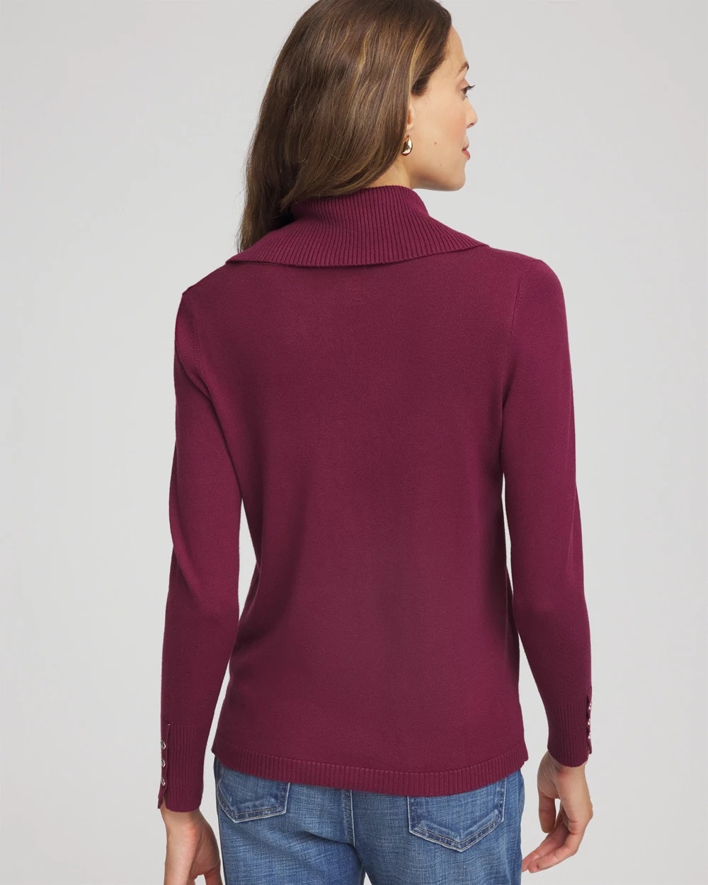 Chico's Cowlneck Long-Sleeved Sweater