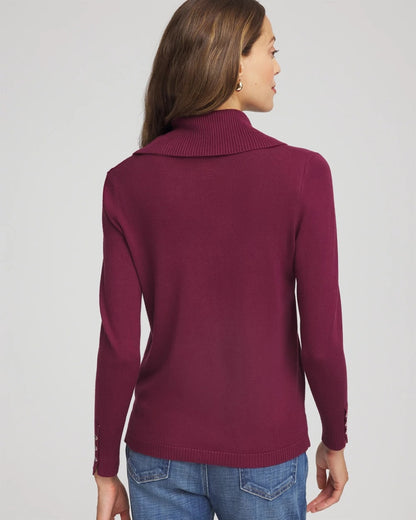 Chico's Cowlneck Long-Sleeved Sweater
