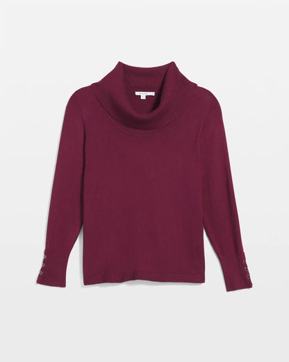 Chico's Cowlneck Long-Sleeved Sweater