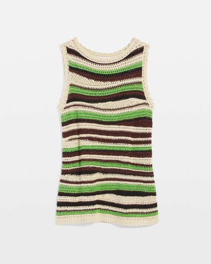 Chico's Contemporary Striped Sweater Tank