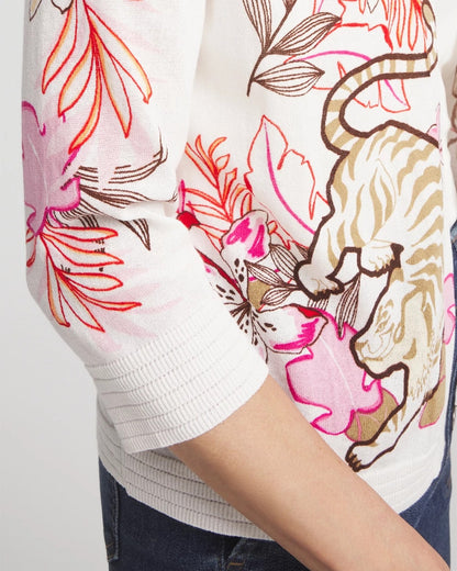 Chico's Summer Romance Floral Cardigan