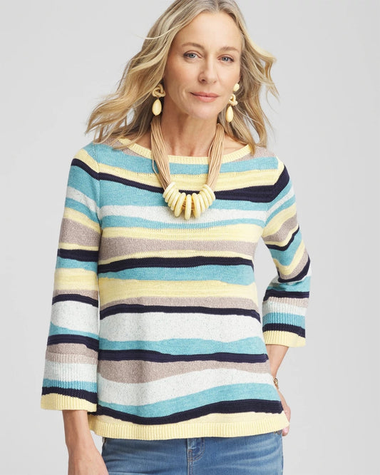 Chico's Striped Pullover