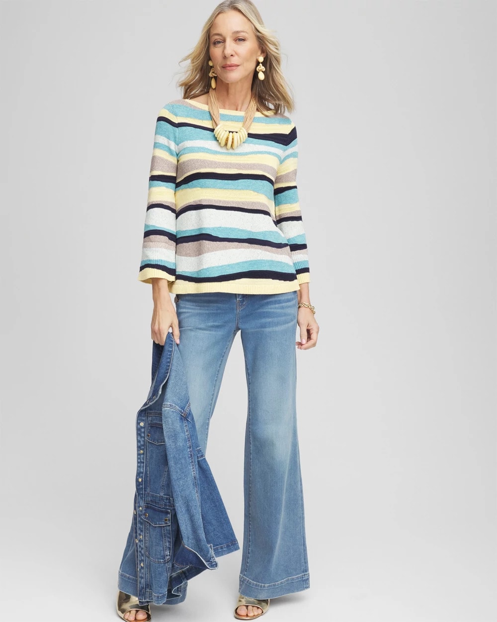 Chico's Striped Pullover
