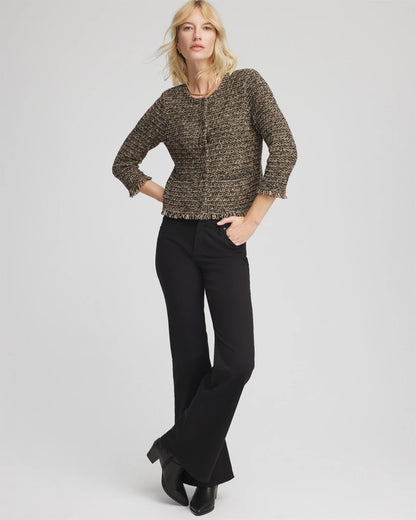 Chico's Tweed Cropped Jacket