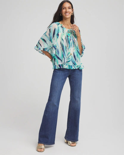 Chico's Georgette Batwing Blouse