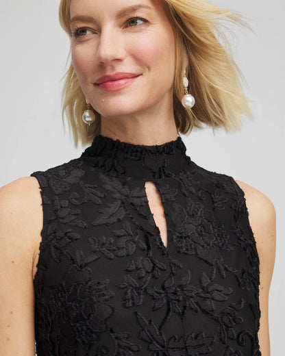 Chico's Burnout Mockneck Tank
