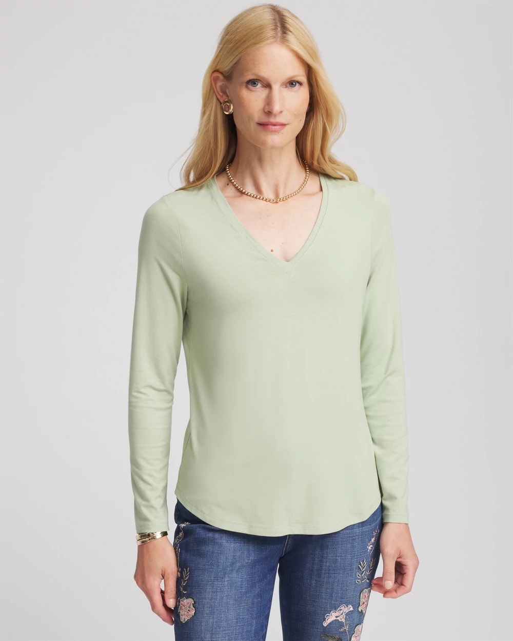Chico's Touch of Cool™ V-Neck Layering Tee