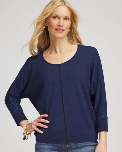 Chico's Dolman Denim Tee
