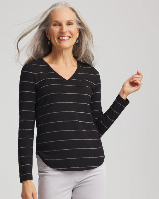 Chico's Touch of Cool™ Lurex Layering Tee