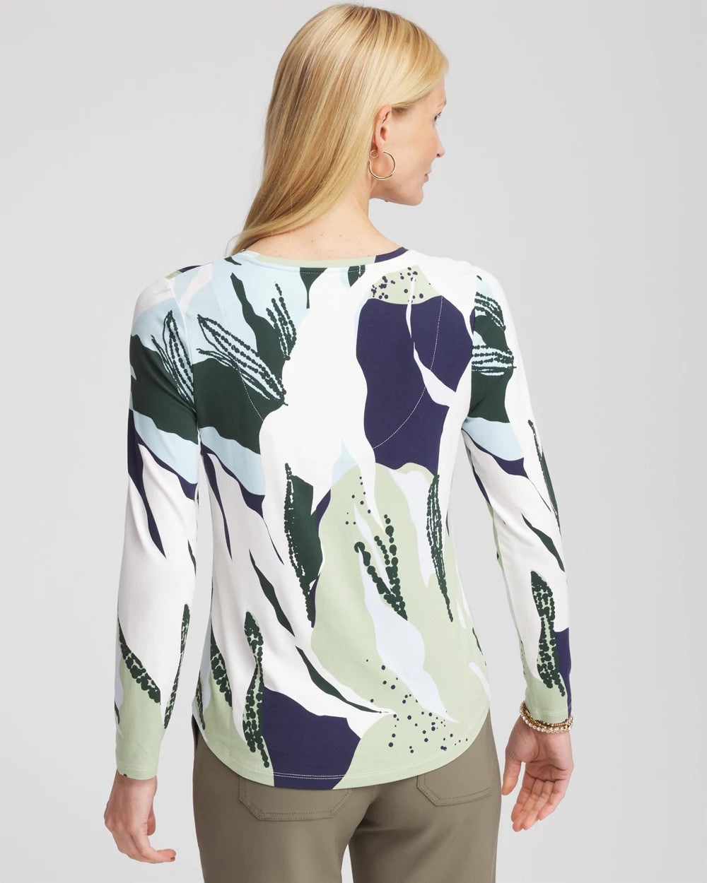 Chico's Sea-Print Touch of Cool™ Layering Tee