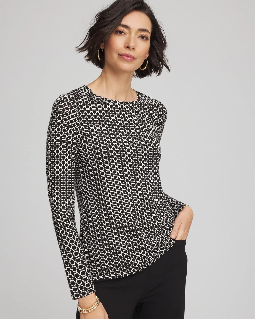 Chico's Touch of Cool™ Crewneck Layering Tee
