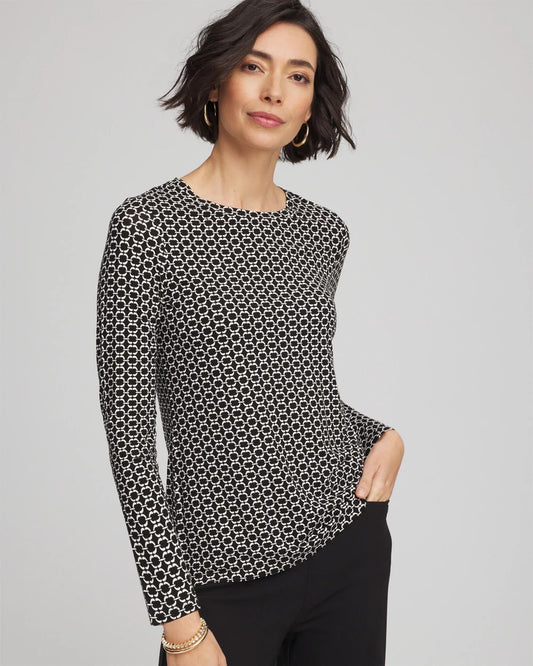 Chico's Touch of Cool™ Crewneck Layering Tee