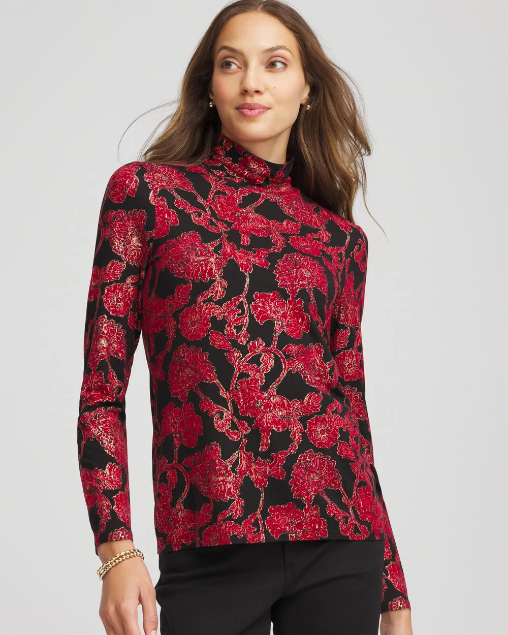 Chico's Touch of Cool™ Mockneck Layering Tee
