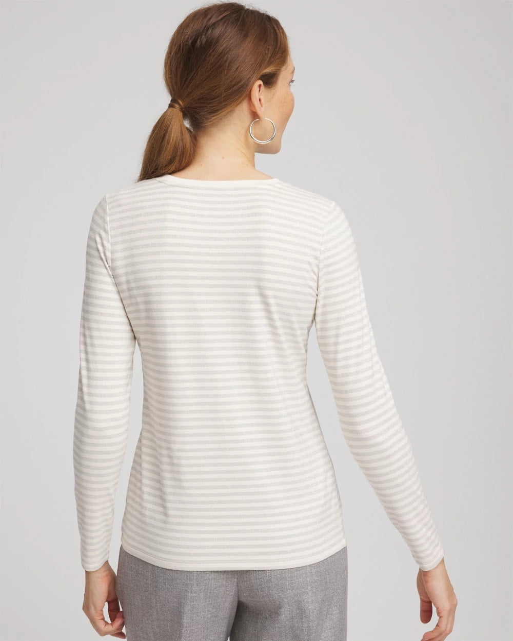 Chico's Metallic Layering Tee