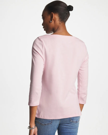 Chico's Pima 3/4 Sleeve Tee