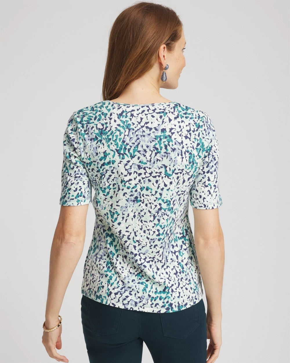 Chico's Pima Cotton Henley Tee