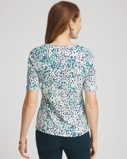 Chico's Pima Cotton Henley Tee