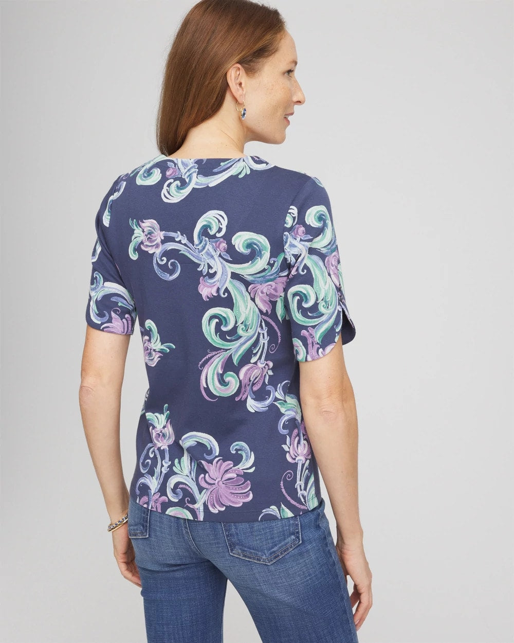 Chico's Tulip Sleeve Pima Tee