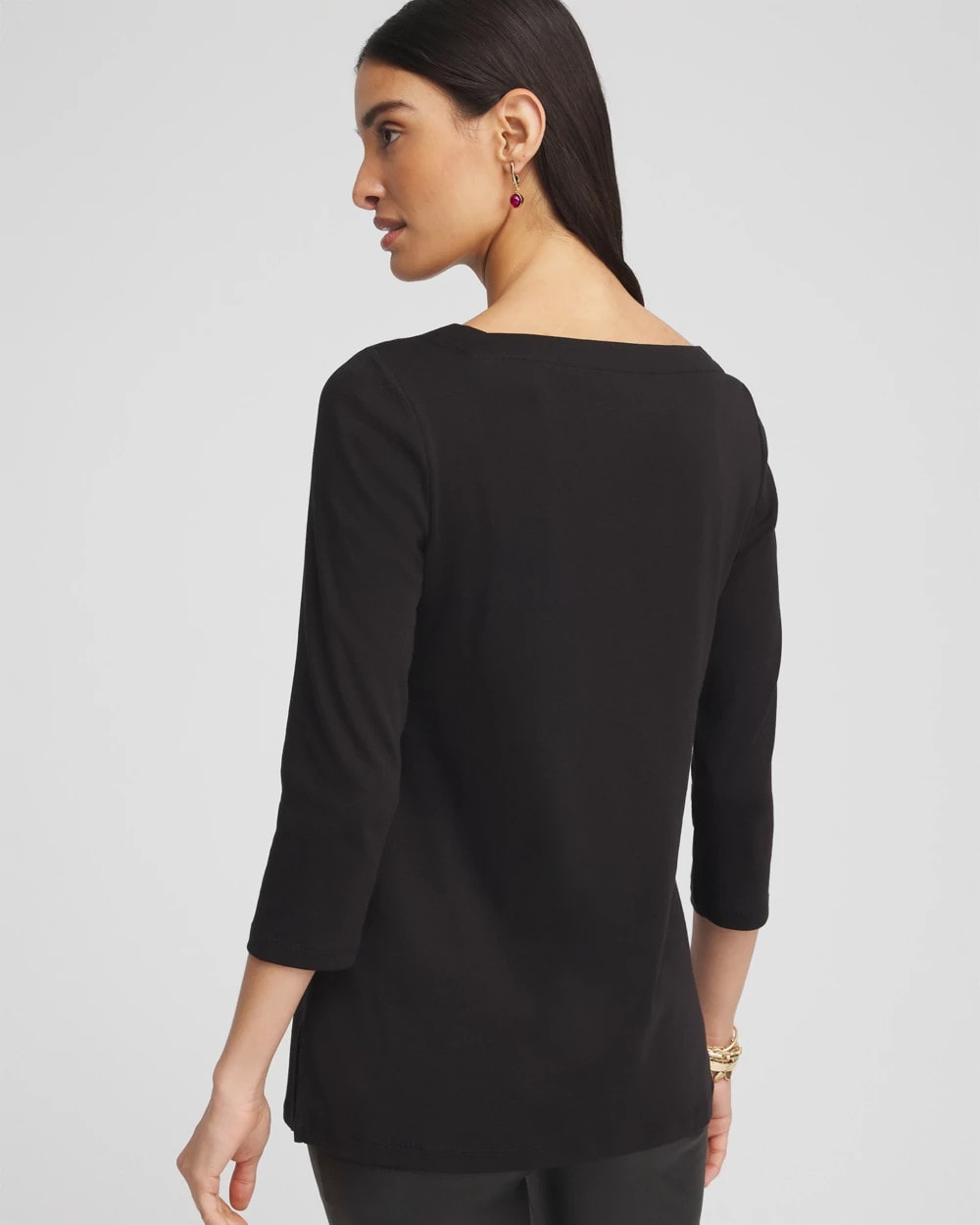 Chico's Pima Cotton Square-Neck Tunic