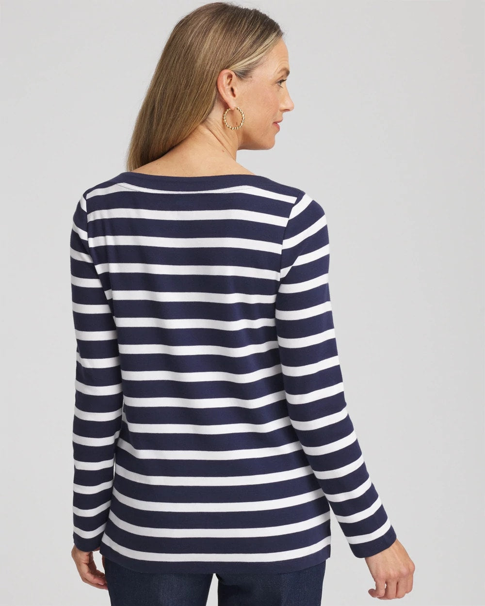 Chico's Stretch Cotton Boatneck Tunic