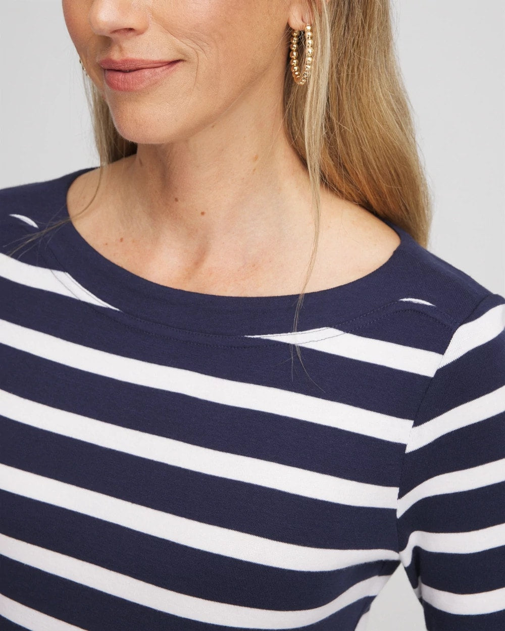 Chico's Stretch Cotton Boatneck Tunic