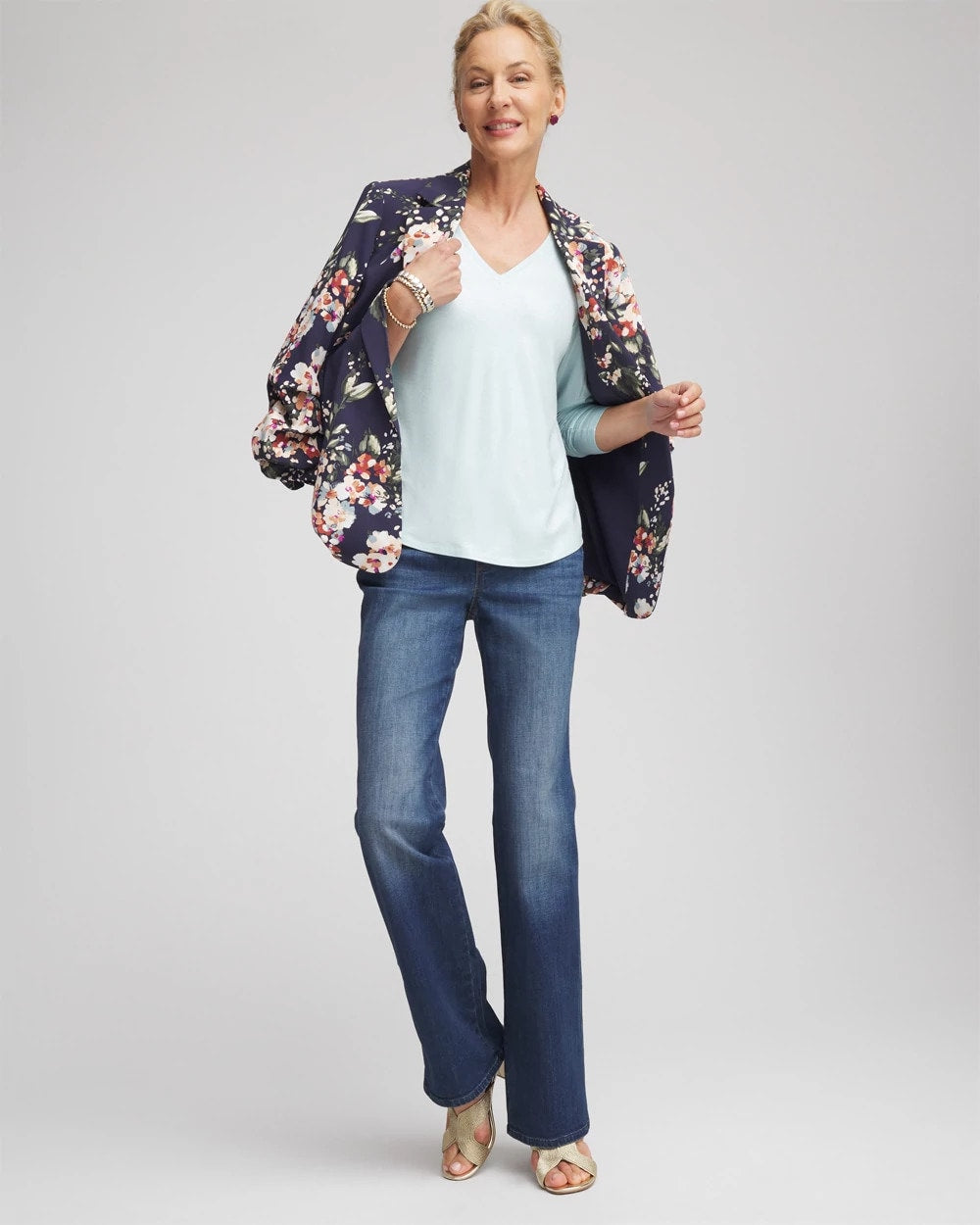 Chico's Foiled Touch of Cool™ Layering Tee